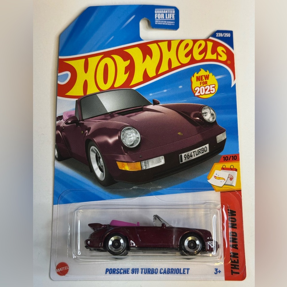 Hot Wheels NEW FOR 2025 PORSCHE 911 TURBO CABRIOLET HW THEN AND NOW 10/10